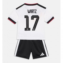 Stroje piłkarskie Niemcy Florian Wirtz #17 Koszulka Podstawowej dla dzieci MŚ 2026 Krótki Rękaw (+ szorty)